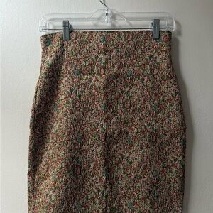 Vintage Express Floral Pencil Skirt